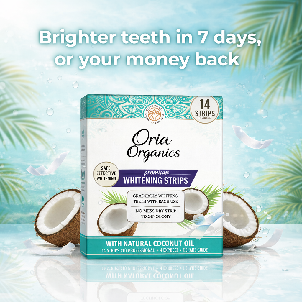 OriaOrganics™ Double Action Whitening Strips